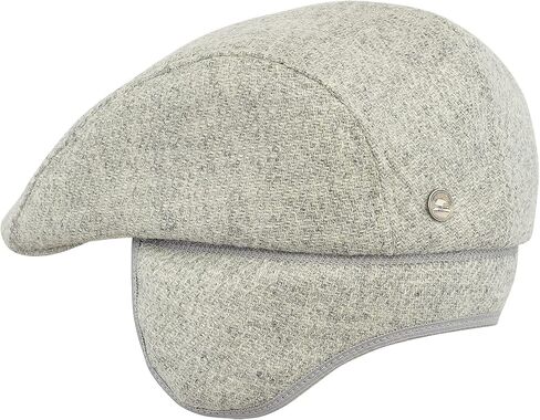 Sterkowski Norte Scally Cap | Harris Tweed Flat Cap with Earflap for Men and Women|Warm Traditional Peaked Cap with Earflaps in Saudi Arabia