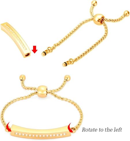 Minicremation لامعة كريستال سوار الحرق للرماد للنساء مكعب جرة الإسورة المنجد الرماد حامل المجوهرات التذكارية سوار هدية تذكارية in Kuwait