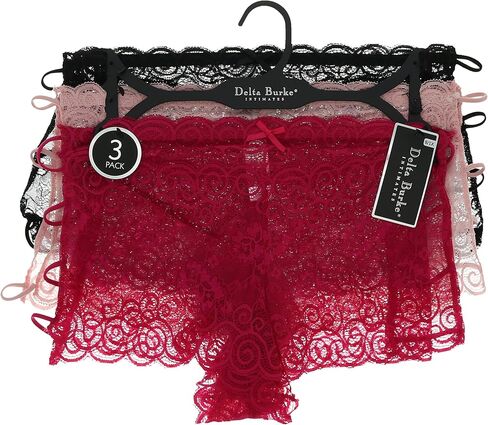 Delta Burke Intimates للسيدات مقاس كبير مثير للغاية من الدانتيل للأولاد قصير الجوانب in Kuwait