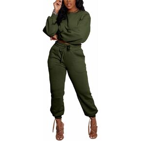 PINSV Women Two Piece Outfits Workout Track Suits