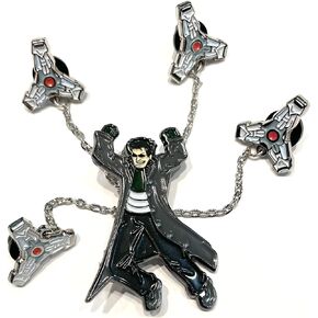 دبوس المينا Dr. Otto Octavius من pinupper ، فضي ، 5.08 سم (ارتفاع)، 5.08 سم (ارتفاع)، زنك، نيكل, 2"(H), الزنك, نيكل in Kuwait