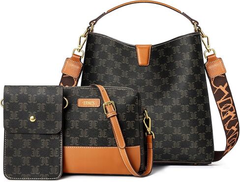 TIBES Women's Satchel Bag Purses - Ladies Leather Vintage Top Handle Handbag Tote Shoulder Bag in Kuwait