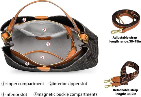 TIBES Women's Satchel Bag Purses - Ladies Leather Vintage Top Handle Handbag Tote Shoulder Bag in Kuwait