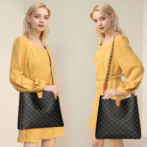 TIBES Women's Satchel Bag Purses - Ladies Leather Vintage Top Handle Handbag Tote Shoulder Bag in Kuwait