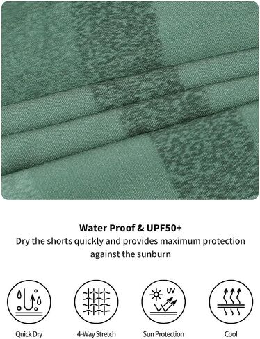 unitop Mens Swim Trunks with Compression Liner Bathing Suit 9" Surfing Summer Board Shorts with Pocket in Saudi Arabia
