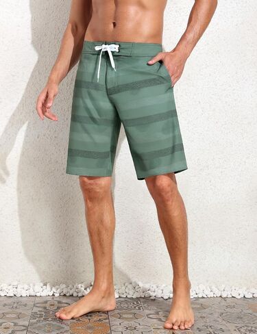 unitop Mens Swim Trunks with Compression Liner Bathing Suit 9" Surfing Summer Board Shorts with Pocket in Saudi Arabia
