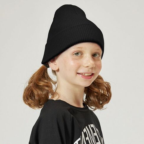 قبعة The Hat Depot Kids مصنوعة من القطن المغسول بنسبة 100%، ناعمة وخفيفة بأساور على شكل جمجمة، قبعة يومية سادة للأطفال in Kuwait