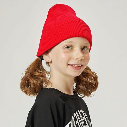 قبعة The Hat Depot Kids مصنوعة من القطن المغسول بنسبة 100%، ناعمة وخفيفة بأساور على شكل جمجمة، قبعة يومية سادة للأطفال in Kuwait