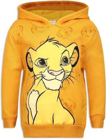 Disney Lion King Simba Boys Hoodie for Toddler and Little Kids Orange in Saudi Arabia