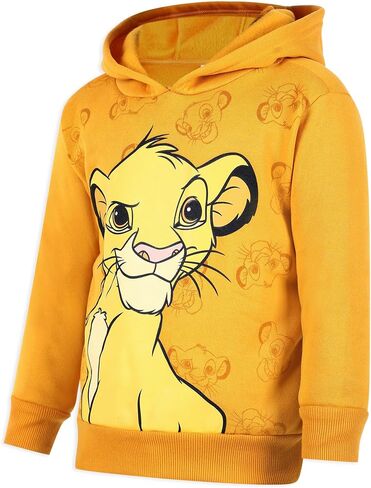 Disney Lion King Simba Boys Hoodie for Toddler and Little Kids Orange in Saudi Arabia