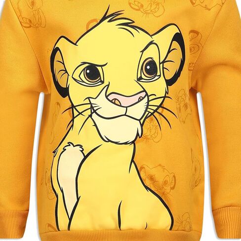 Disney Lion King Simba Boys Hoodie for Toddler and Little Kids Orange in Saudi Arabia