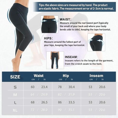 COOLOMG Women Leggings Breast Cancer Awareness Yoga Pants Pink Ribbon Tights with Side Pockets in Saudi Arabia