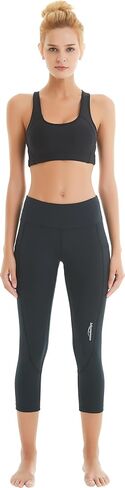 COOLOMG Women Leggings Breast Cancer Awareness Yoga Pants Pink Ribbon Tights with Side Pockets in Saudi Arabia
