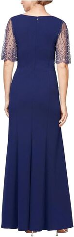 Alex Evenings Women's Long Dress with Knot Front Detail in Saudi Arabia
