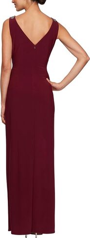 Alex Evenings Women's Long Dress with Knot Front Detail in Saudi Arabia