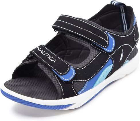 صنادل رياضية Nautica Kids، أحذية رياضية للشاطئ مفتوحة عند الأصابع |أولاد - بنات| (طفل صغير/طفل صغير/طفل كبير) in Kuwait