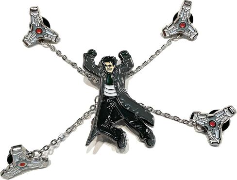 دبوس المينا Dr. Otto Octavius من pinupper ، فضي ، 5.08 سم (ارتفاع)، 5.08 سم (ارتفاع)، زنك، نيكل, 2"(H), الزنك, نيكل in Kuwait