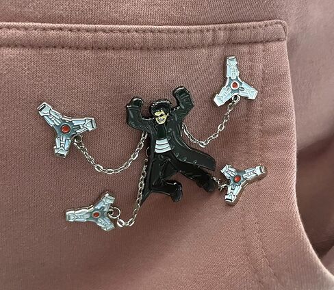 دبوس المينا Dr. Otto Octavius من pinupper ، فضي ، 5.08 سم (ارتفاع)، 5.08 سم (ارتفاع)، زنك، نيكل, 2"(H), الزنك, نيكل in Kuwait