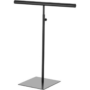 uxcell Necklace Display Stand Adjustable Height Jewelry Rack T Bar Tabletop Purse Holder for Home Boutique Store - Gold