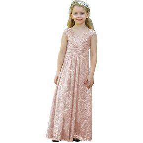 Bow Dream Little Girls Dress Dress for Girls Sequins Party Dress