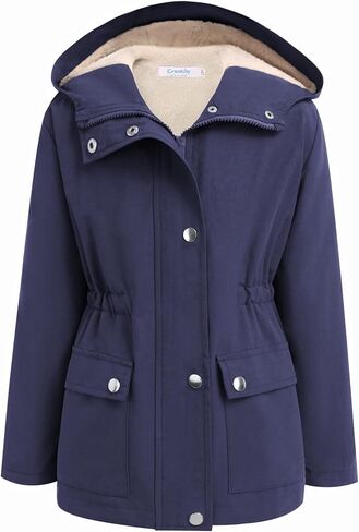 معطف شتوي للفتيات من Greatchy مصنوع من الصوف الدافئ من قماش الشيربا أنوراك مع ملابس خريفية ناعمة ولطيفة in Kuwait