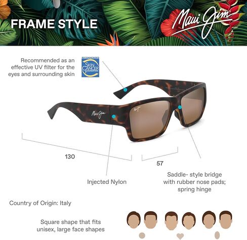 Maui Jim Kaolu Square Sunglasses in Kuwait