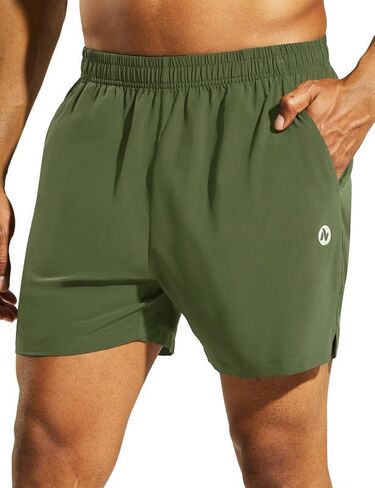 Nepest Men's 5’’ Athletic Running Shorts with Pockets, Lightweight Quick Dry Gym Workout Training No Liner Shorts in Saudi Arabia