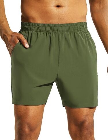 Nepest Men's 5’’ Athletic Running Shorts with Pockets, Lightweight Quick Dry Gym Workout Training No Liner Shorts in Saudi Arabia