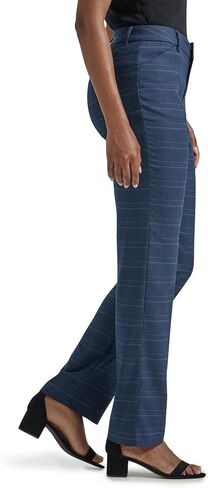 لي/ مارك سروال بقصة مستقيمة وقصة مريحة للنساء من بيتيت خالي من التجاعيد in Kuwait