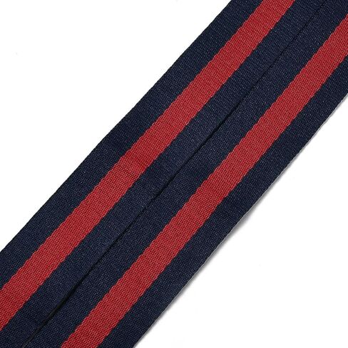 BEEFLYING Blue and Red Stripe Adjustable Shoulder Strap Replacement Belt Crossbody Handbag Canvas Purse Strap Replacement Nylon Bag Straps for Bag Replacement Repairing Accessories in Kuwait