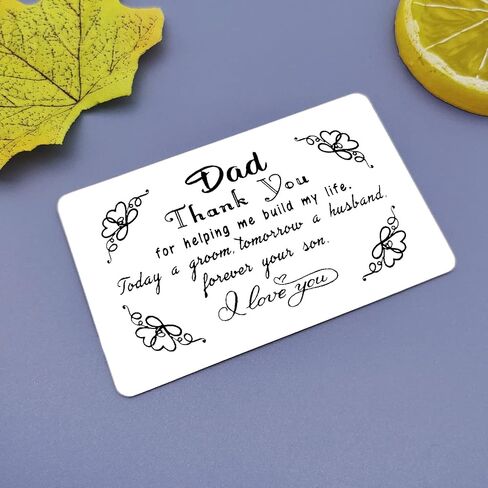 Fathers Day Gift Dad Gifts from Daughter Engraved Wallet Insert Card Birthday Gift for Dad Father Daddy Papa Christmas Gift for Step Dad Father in Law Thanksgiving Wedding Gift for Father of Bride in Saudi Arabia