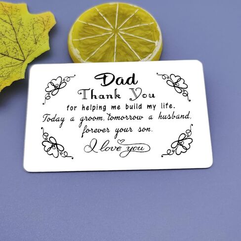 Fathers Day Gift Dad Gifts from Daughter Engraved Wallet Insert Card Birthday Gift for Dad Father Daddy Papa Christmas Gift for Step Dad Father in Law Thanksgiving Wedding Gift for Father of Bride in Saudi Arabia