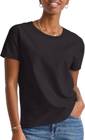 Hanes Womens Essentials Oversized T-Shirt Pack, Cotton Tee for Women, Relaxed Fit, 3-Pack in Saudi Arabia