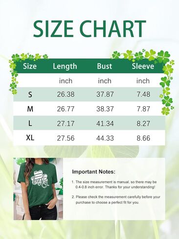 قمصان عيد القديس باتريك للنساء الأيرلندية شامروك بأكمام قصيرة وخطوط وقمصان علوية in Kuwait