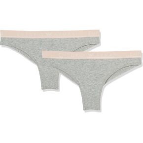 Emporio Armani Women's Iconic Logoband 2 Pack Brazilian Brief in Kuwait