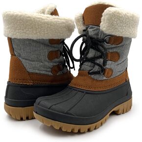 أحذية Amoji النسائية للثلج على شكل بطة مقاومة للماء للشتاء والشتاء للطقس البارد تصل إلى -15 درجة فهرنهايت in Kuwait