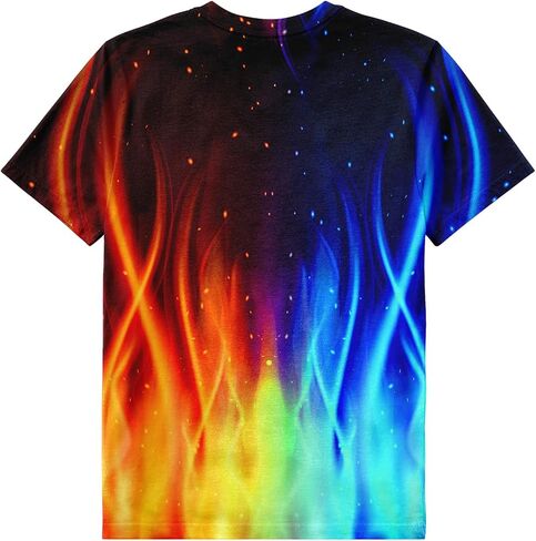 Asylvain Boys Girls Kids Shirts 3D Print Graphic Cool Design Colorful Tee Shirt for Teen and Kids 6-16 Years in Saudi Arabia