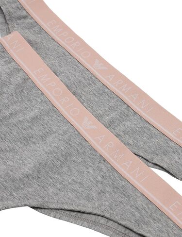 Emporio Armani Women's Iconic Logoband 2 Pack Brazilian Brief in Kuwait