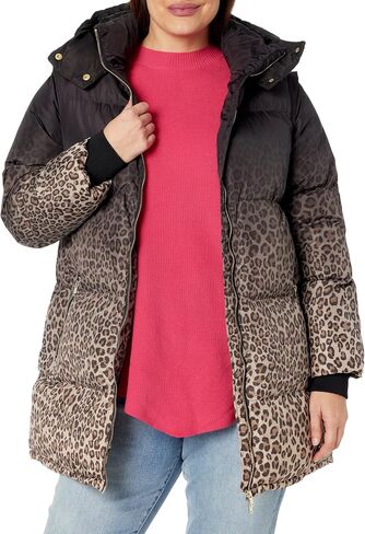 Avenue Womens Plus Size Puffer Indi Print in Saudi Arabia