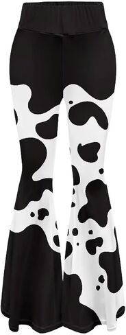 YEXIATODO High Waisted Flare Leggings for Women Tummy Control Yoga Pants in Kuwait
