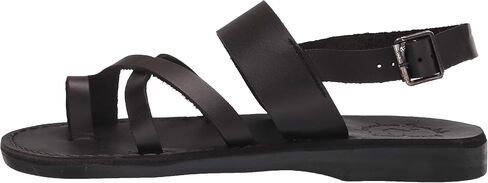 Amos - Leather Ankle Strap Flat Sandal - Mens Sandals in Saudi Arabia