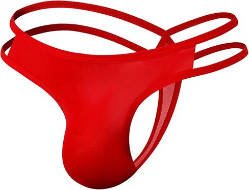 TAIKMD Men's T-Back Thongs Bikini Briefs Double Straps Low Rise Jockstrap Bulge Pouch Underwear G-String Clubwear in Saudi Arabia