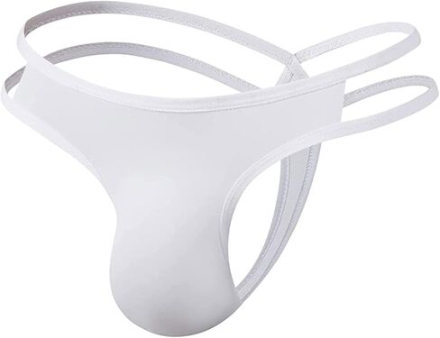 TAIKMD Men's T-Back Thongs Bikini Briefs Double Straps Low Rise Jockstrap Bulge Pouch Underwear G-String Clubwear in Kuwait