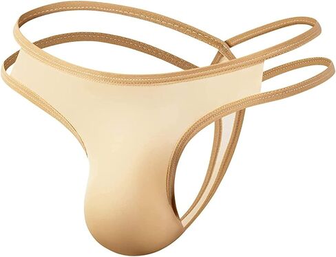 TAIKMD Men's T-Back Thongs Bikini Briefs Double Straps Low Rise Jockstrap Bulge Pouch Underwear G-String Clubwear in Saudi Arabia