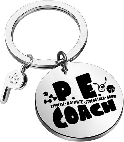 MYOSPARK PE Teacher Gift PE Coach Keychain Physical Education Teacher Appreciation Gift from Student Gym Teacher Gift in Saudi Arabia