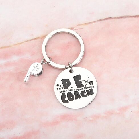 MYOSPARK PE Teacher Gift PE Coach Keychain Physical Education Teacher Appreciation Gift from Student Gym Teacher Gift in Saudi Arabia