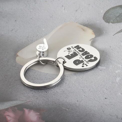 MYOSPARK PE Teacher Gift PE Coach Keychain Physical Education Teacher Appreciation Gift from Student Gym Teacher Gift in Saudi Arabia