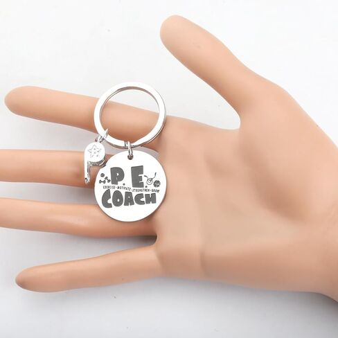 MYOSPARK PE Teacher Gift PE Coach Keychain Physical Education Teacher Appreciation Gift from Student Gym Teacher Gift in Saudi Arabia