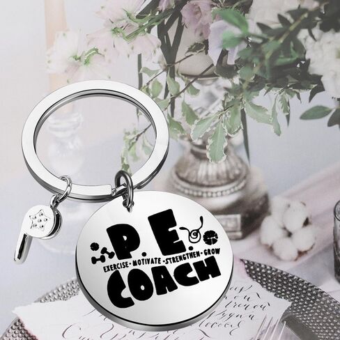 MYOSPARK PE Teacher Gift PE Coach Keychain Physical Education Teacher Appreciation Gift from Student Gym Teacher Gift in Saudi Arabia