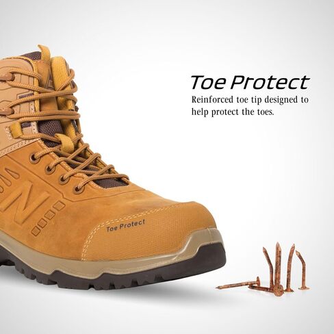 New Balance Men's Composite Toe Contour Industrial Boot, Wheat, 10.5 Wide in Saudi Arabia